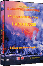 DVD sur le volcan du Piton de La Fournaise